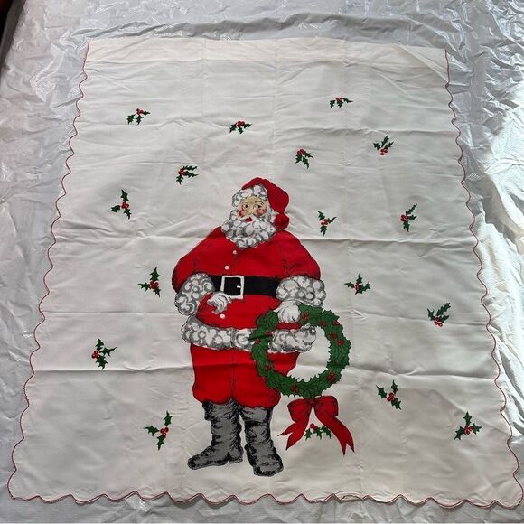 Pair of Santa curtains . For Jaxy. - Picture 1 of 3
